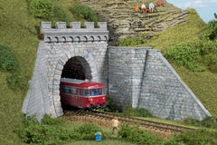 Auhagen 11342, 2 Tunnelportale - eingleisig, Bausatz / H0