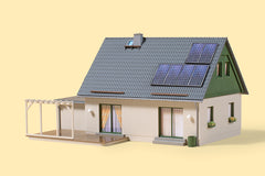 Auhagen 11454, Einfamilienhaus mit Garage, Bausatz / H0