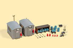 Auhagen 11478, Wellblechschuppen Öllager, Bausatz / H0