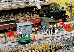 Faller, 120225, Streckenhäuschen mit Streckenschildern