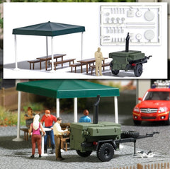 Busch 1829, Gulaschkanone mit Koch / H0