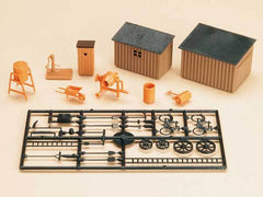 Auhagen 42571, Toilettenhäuschen, Schuppen, Werkzeug, Bausatz / H0