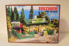 Vollmer 5152, Blumen-Kiosk mit Blumen, Bausatz / H0