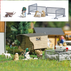 Busch 7933, Action-Set: Schafschur, / H0