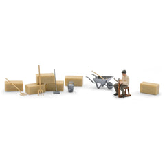 Busch 79854, Aktion-Set: Sense dengeln / H0