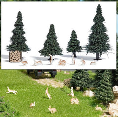 Busch 7986, Action-Set: Hasen / H0