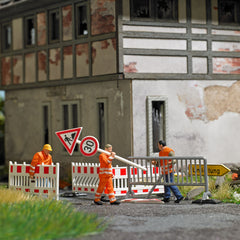 Busch 79900, Action Set: Absperrungen aufstellen / H0