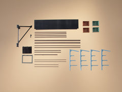 Auhagen 80107, Stangenlager & Wandkran, Bausatz / H0