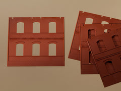 Auhagen, 80501, Wände 2324B rot, Bausatz / H0 - BKS