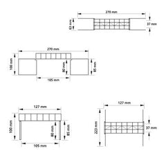 Auhagen 11441 Blechträgerbrücke, Bausatz, H0