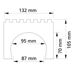 Auhagen 43609, Tunnelportale zweigleisig, Bausatz / TT