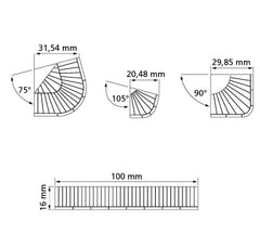 Auhagen 44642, Fußsteig, Bausatz / N