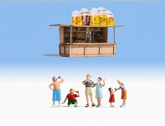 NOCH 12025 Am Kiosk – Deko-Szene, Spur H0, 1:87