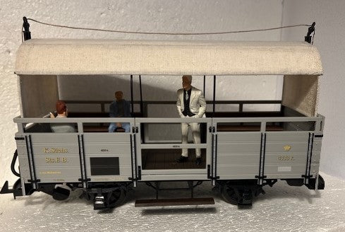 Selbst entwurfen 002, zweiachsiger sächsischer Aussichtswagen  / G