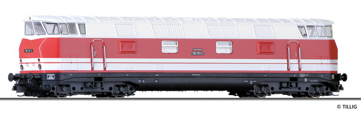 Tillig 04661, Diesellok, BR 118 131-2 Kanzel, DR, Ep.IV / TT