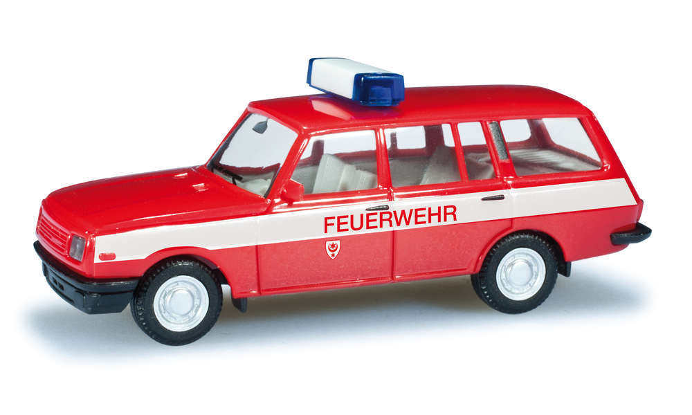 Herpa 049719, Wartburg 353 Tourist "Feuerwehr Halle", / H0