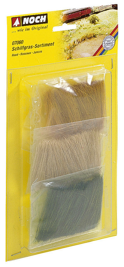 Noch 07060, Schilfgras-Sortiment, grün / beige / braun
