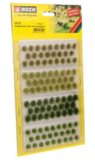 Noch 07127, Grasbüschel - hell- und dunkelgrün / -