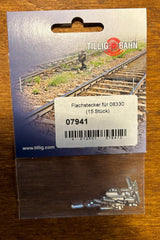 Tillig 07941, Flachstecker für Weichenantrieb 08330  - Beutel à 15 Stück,
