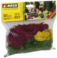 Noch 08620, Dekormoos - herbstlich sortiert, 75 g Beutel, / H0 – TT – N