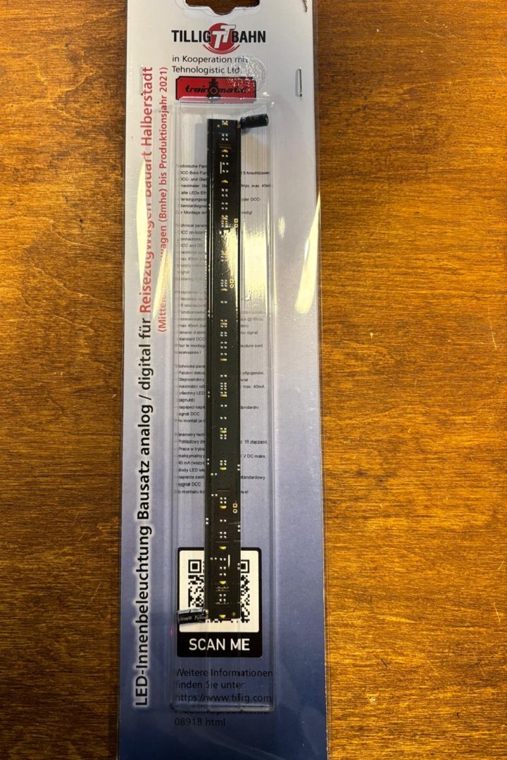 Tillig 08918, LED-Innenbeleuchtung für Bmhe / TT