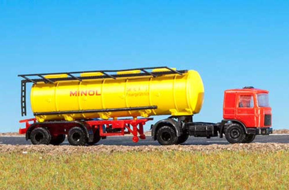 Schirmer 10090, Roman/MAN/Raba mit Kesselauflieger, "MINOL" / TT