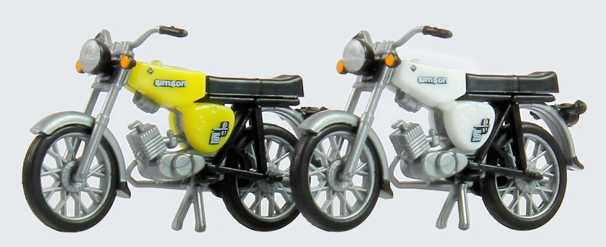 KRES 10161 2 Simson S50, weiß und schwefelgelb / H0