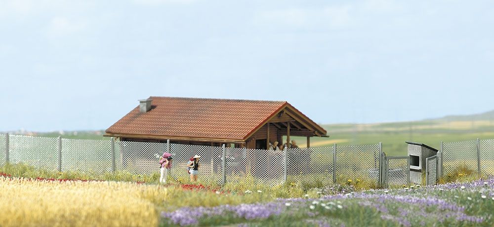 Busch 1017, Maschendrahtzaun / H0