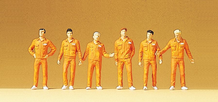 Preiser 10373, Monteure / weiß, H0 / 1:87