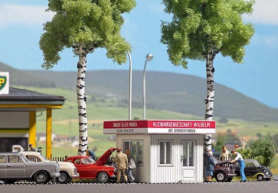 Busch 1063, Gebrauchtwagenhandel, Bausatz / H0