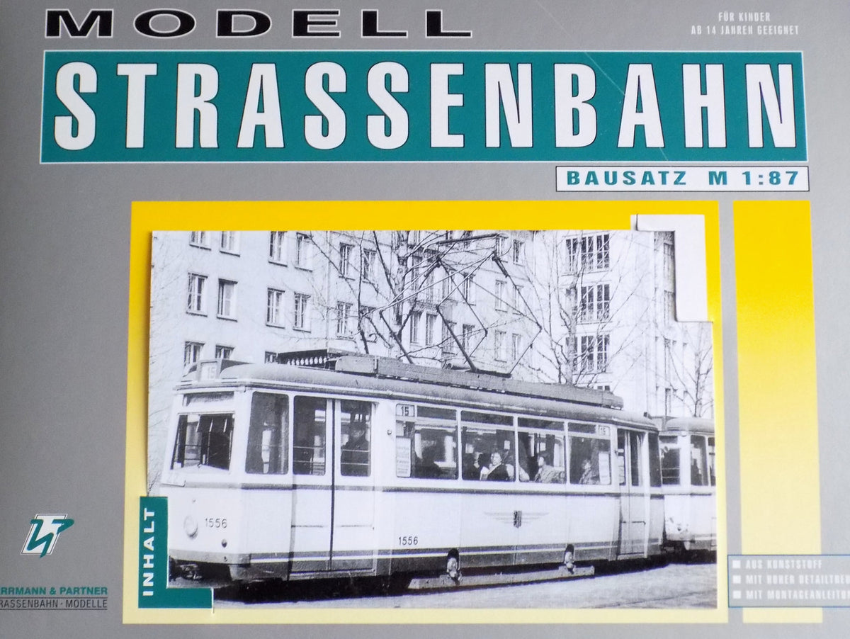 Herrmann & Partner 11010/1, Straßenbahn ET54 , Dresden, Bausatz / H0