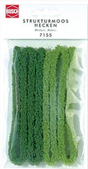 BUSCH 7155 Strukturmoos-Hecke – 100 cm, hell- und mittelgrün