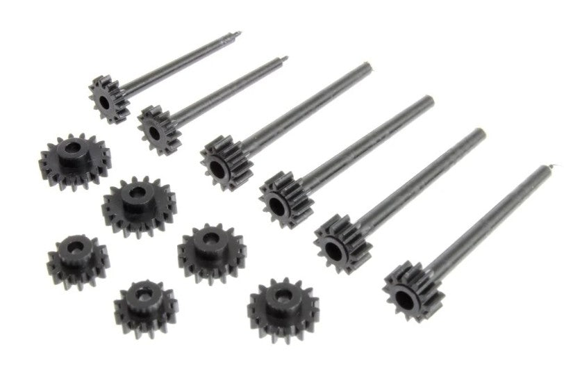 Gützold 30001134, Satz Zahnräder für 2 Getriebe, Dieselloks BB, 14 Stück / H0