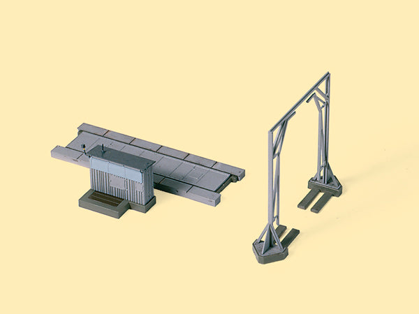 Auhagen 11404, Gleiswaage & Lademaß, Bausatz / H0