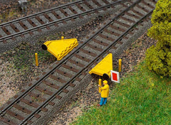 Faller 120321, 2 Klapp-Prellböcke, / H0