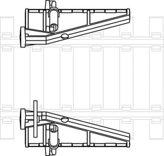 Faller 120321, 2 Klapp-Prellböcke, / H0