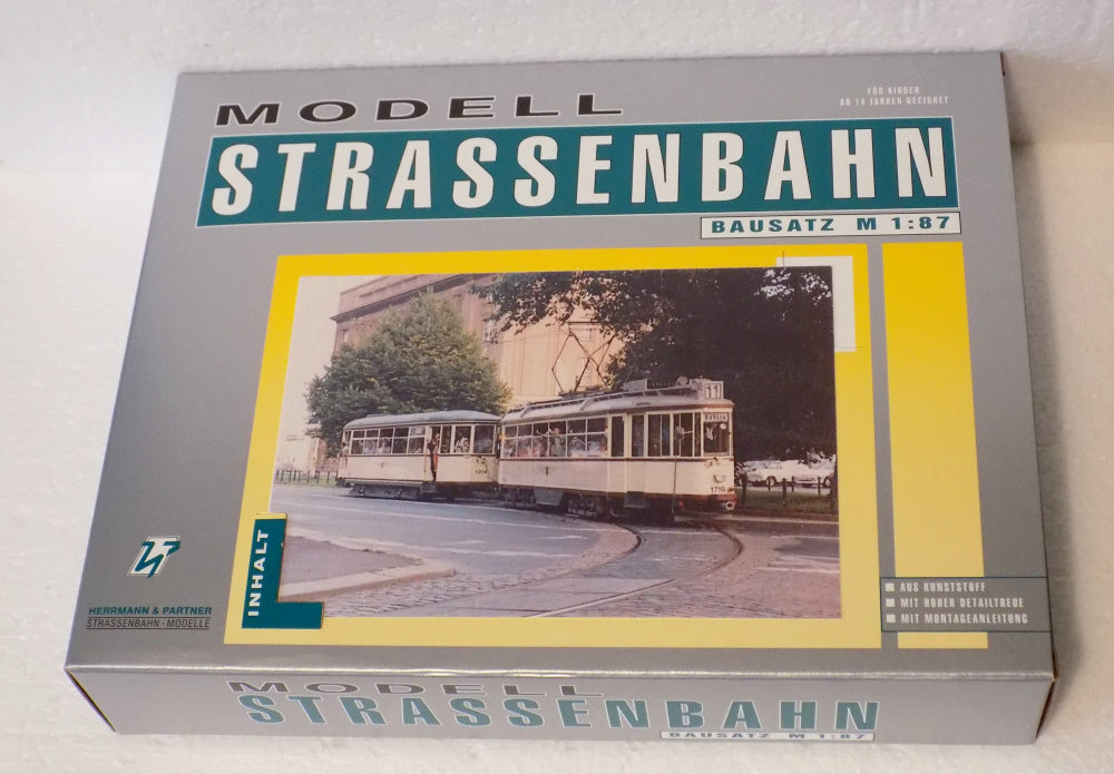 Herrmann & Partner 12032, Straßenbahn TW & Bwagen – Großer Hecht, Bausatz / H0