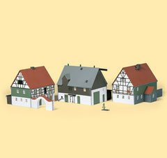 AUHAGEN 12257 Bauernhof – Ländliches Gebäudeensemble, Spur H0/TT