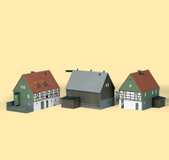 AUHAGEN 12257 Bauernhof – Ländliches Gebäudeensemble, Spur H0/TT