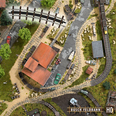 Busch 12332, 2 Bogengleise, Radius 175 mm, 22,5°, / H0f