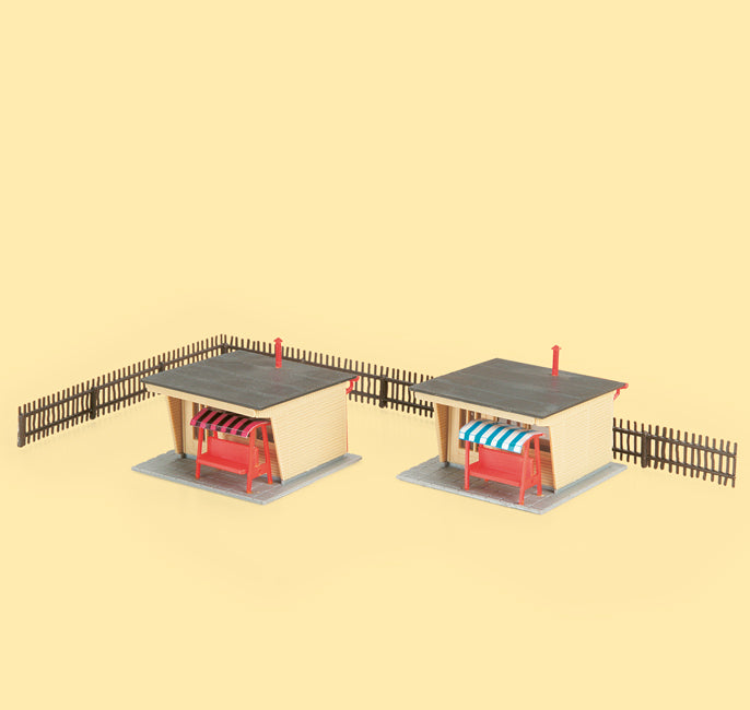 Auhagen 12339, Bungalows, Bausatz / H0 - TT