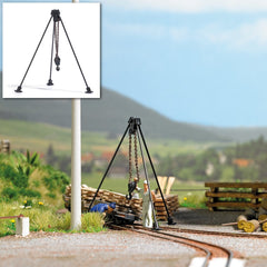 Busch 12374, Dreibock mit Kettenzug, Bausatz / H0