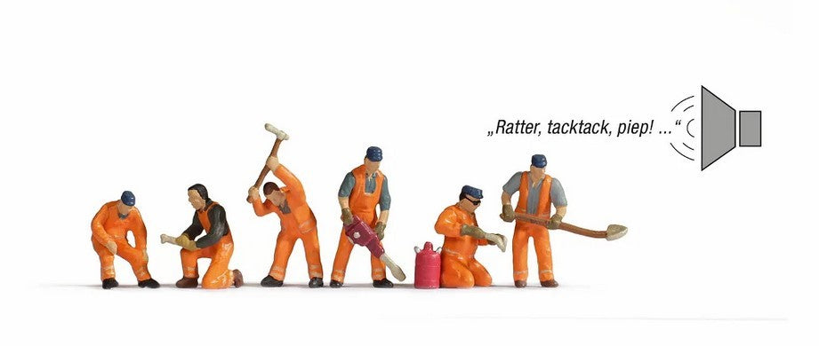 Noch 12951, Micro-Sound, Baustelle am Gleis, Figuren / N