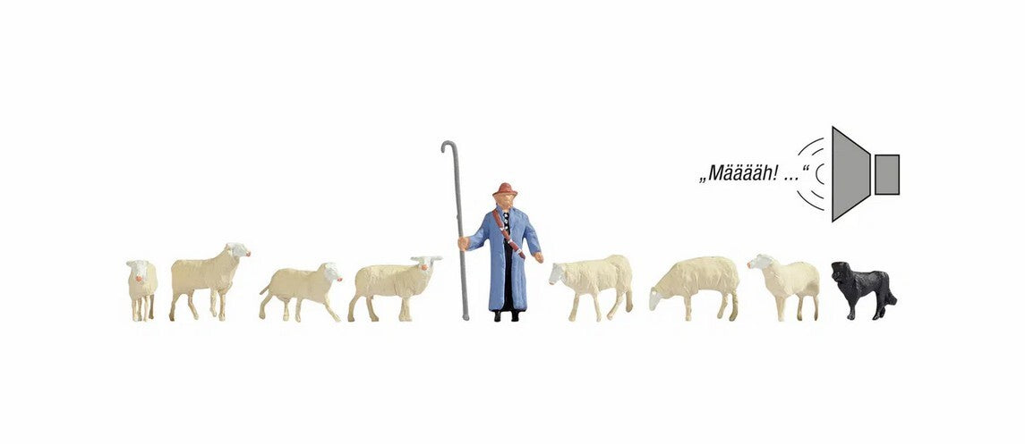 Noch 12961, Sound-Szene, Schafherde, Figuren / N