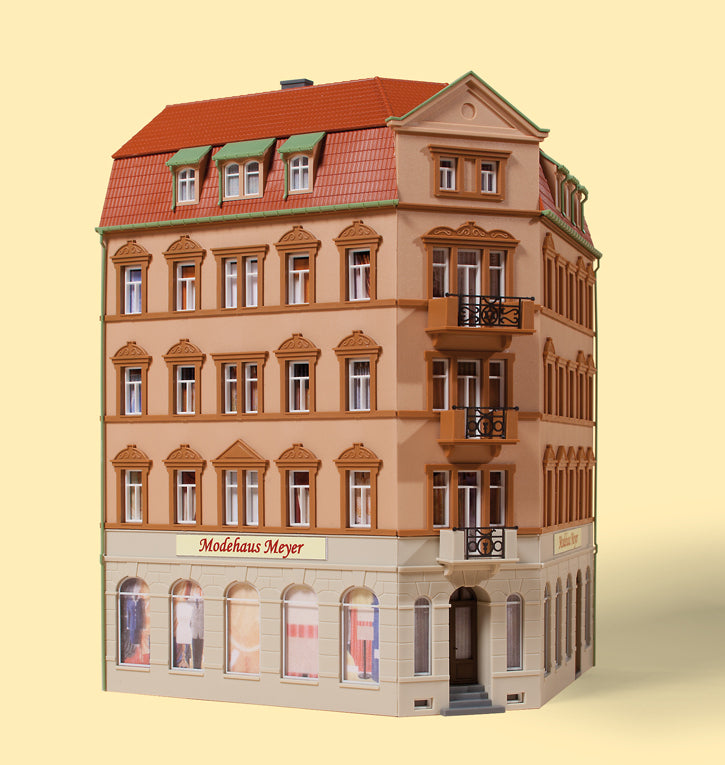 Auhagen 13334, Eckhaus Markt 1, Bausatz / H0 - TT