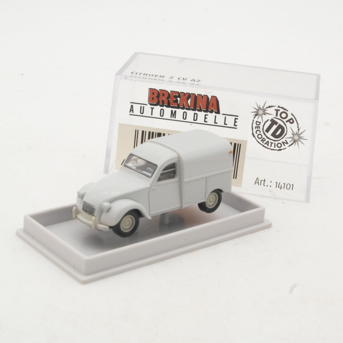BREKINA 14101 Citroën 2 CV AZ Kastenwagen, grau / H0