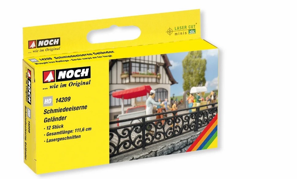 Noch 14209, Schmiedeeisernes Geländer / H0