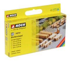 Noch 14214, Bretterstapel, Bausatz / H0 - TT - N