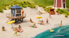 Noch 14265, Rettungsschwimmer-Turm mit Haifisch-Flosse / H0