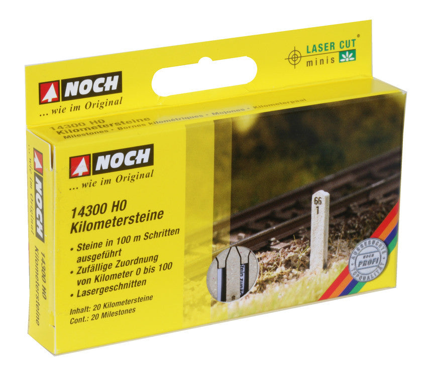 Noch 14300, Kilometersteine, Bausatz / H0